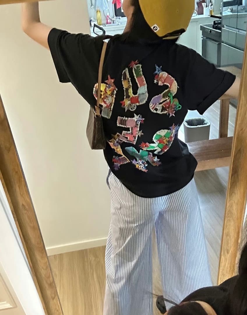 T-Shirt Supreme WEEK1 Letter Print Variante foto 06