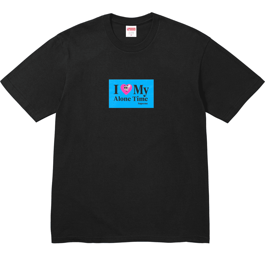 T-Shirt Supreme SS26 Alone Time Coração Rosa foto 12