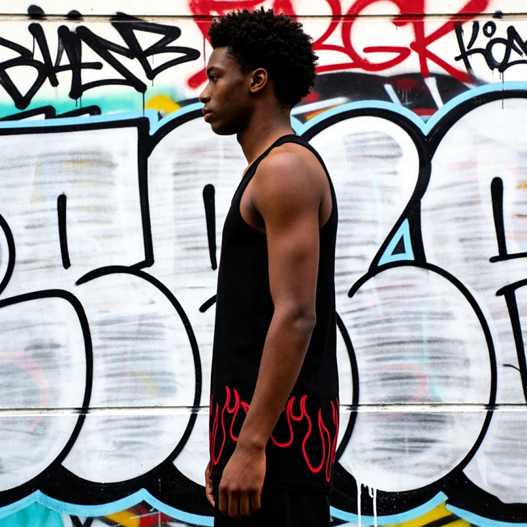 Sleeveless Vest Trapstar Flame Letters foto 14