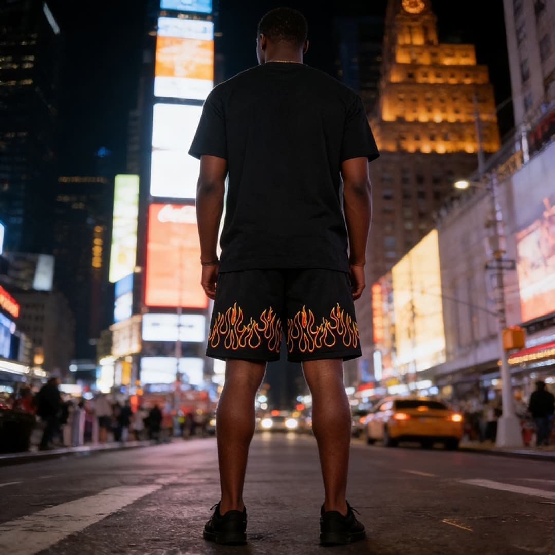 Shorts Trapstar Flame Mesh foto 19