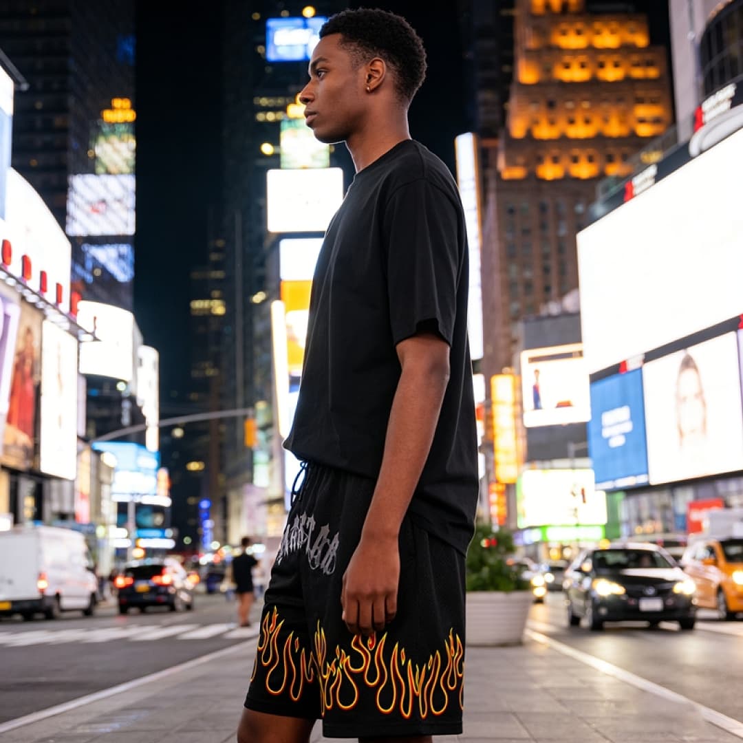 Shorts Trapstar Flame Mesh foto 20