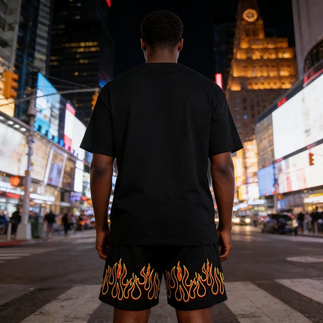 Shorts Trapstar Flame Mesh foto 21