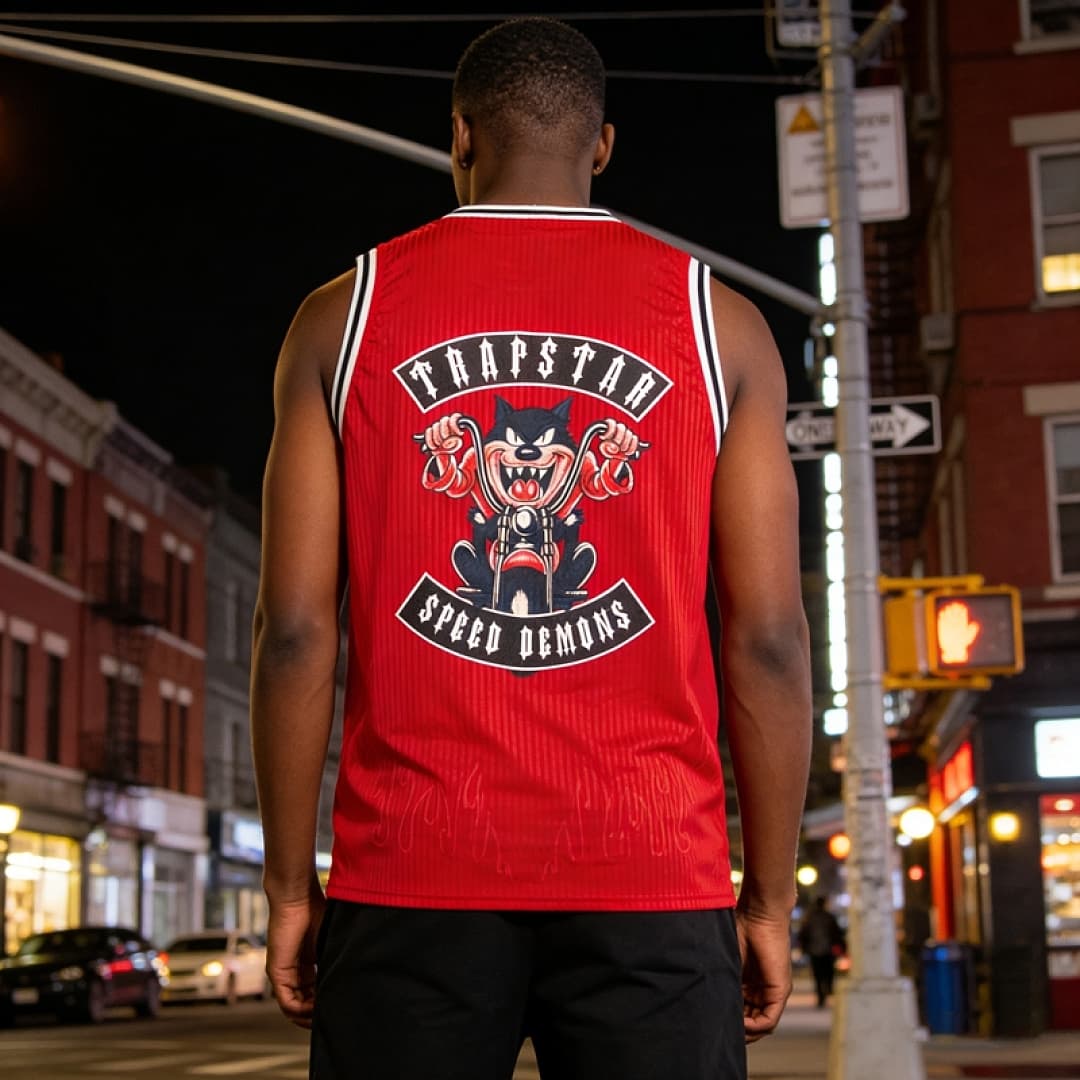 Sleeveless Vest Trapstar Motorcycle Graphic foto 25