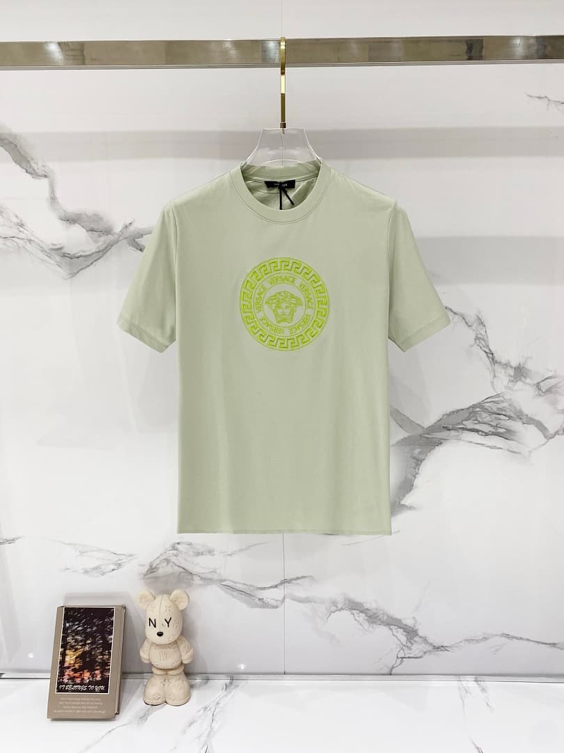 T-shirt Versace com Logo Medusa (Verde-pálido) foto 01
