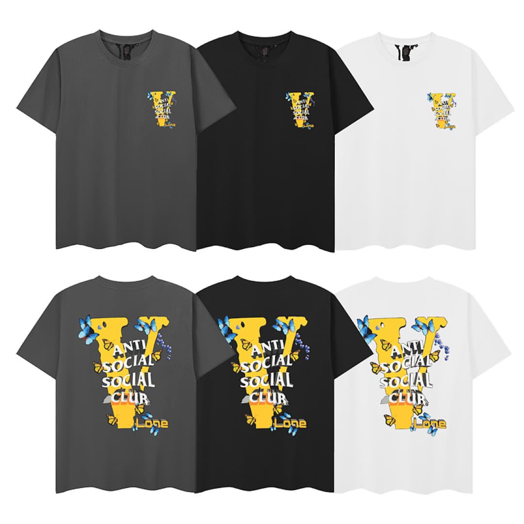 T-shirt Vlone X ASSC Butterfly 24SS foto 01