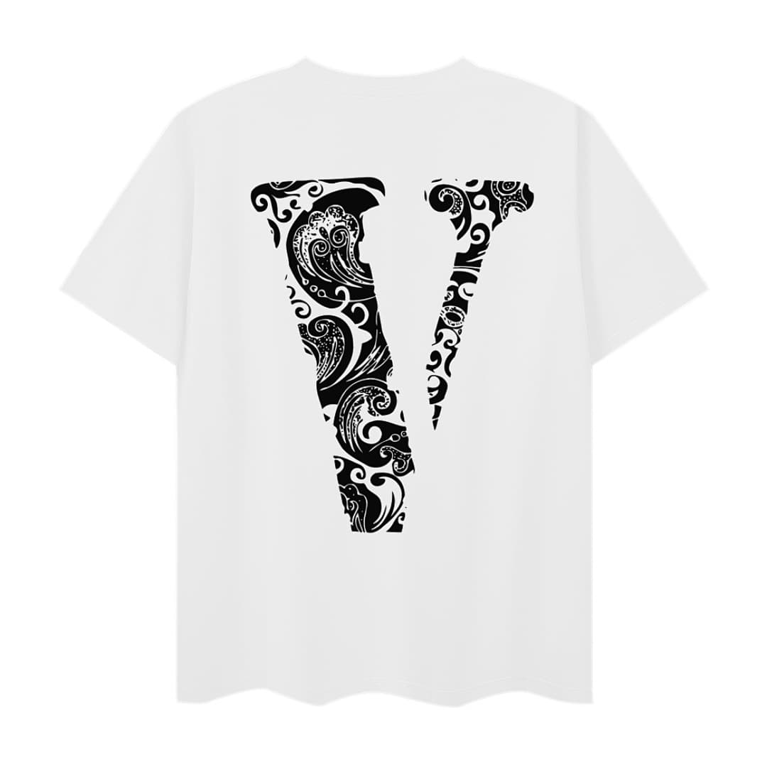 T-shirt Vlone Paisley Porcelana Azul foto 02