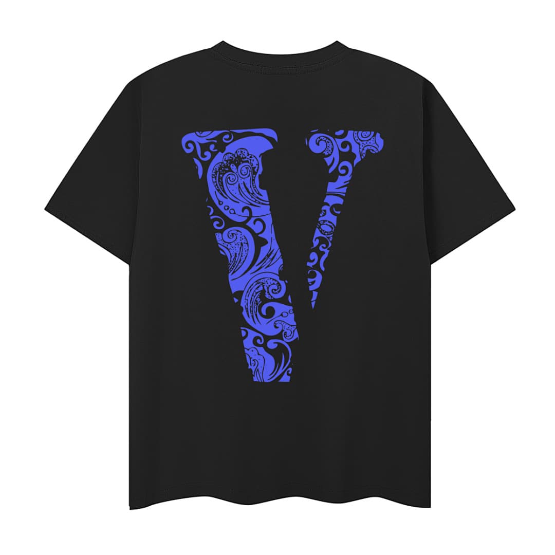 T-shirt Vlone Paisley Porcelana Azul foto 10