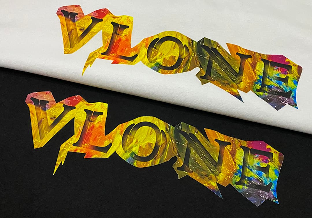 T-shirt Vlone Oil Painting foto 11
