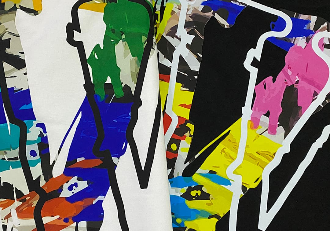 T-shirt Vlone Oil Painting foto 12