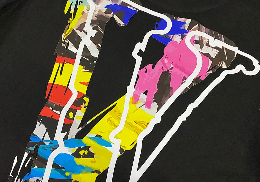 T-shirt Vlone Oil Painting foto 16