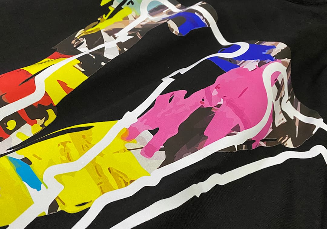 T-shirt Vlone Oil Painting foto 17