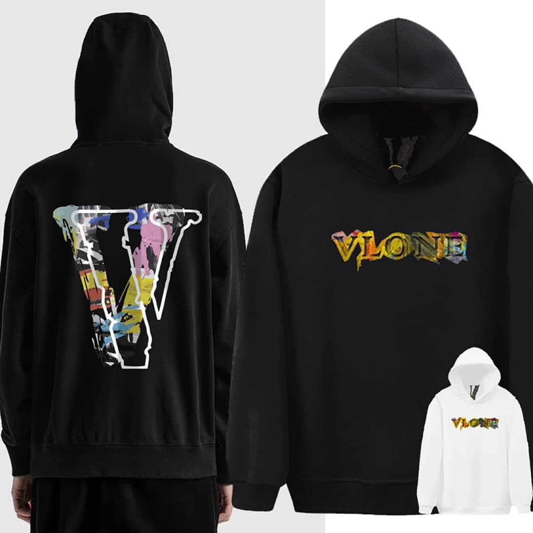 Hoodie Vlone Oil Painting Fleece foto 02
