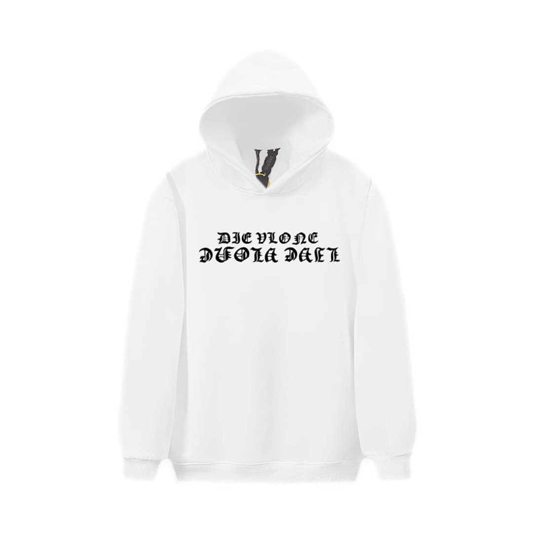 Hoodie Vlone Paisley Porcelana Azul Fleece foto 01