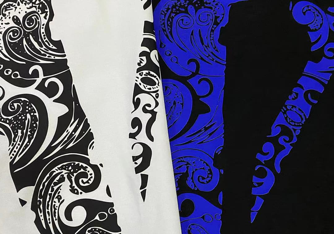 Hoodie Vlone Paisley Porcelana Azul Fleece foto 04