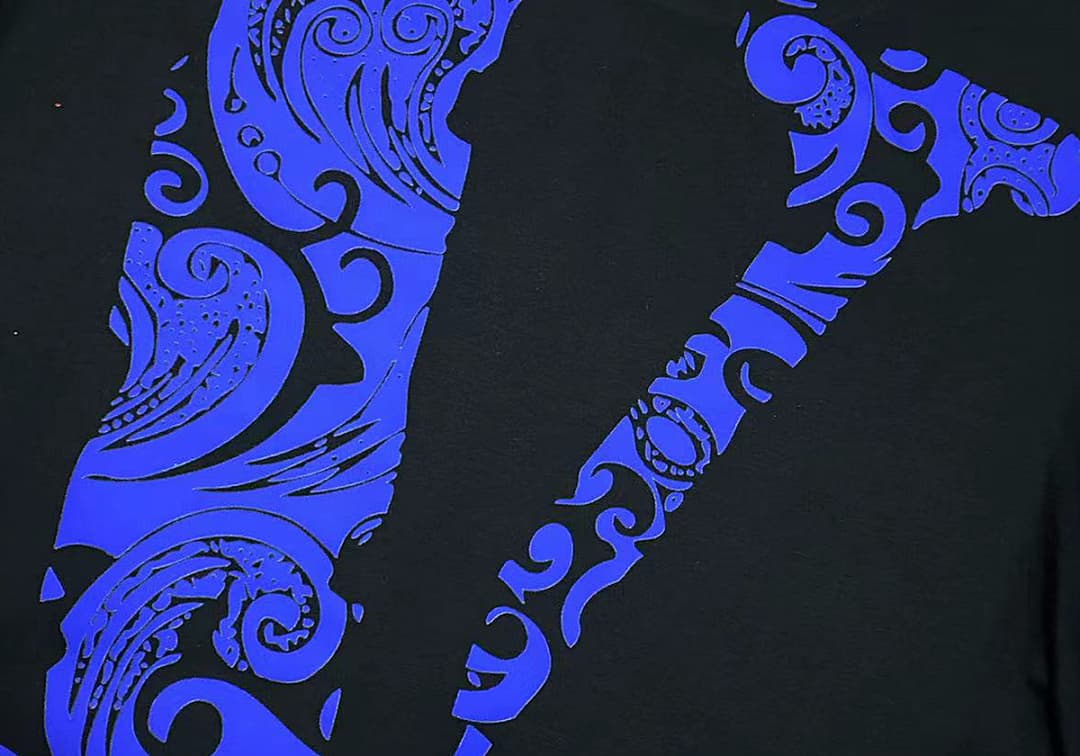 Hoodie Vlone Paisley Porcelana Azul Fleece foto 06