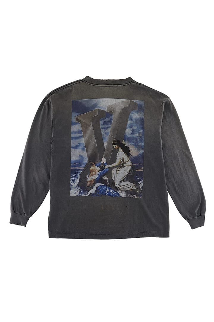Camiseta Manga Longa Vlone x Saint Michael MARIA 22FW foto 08